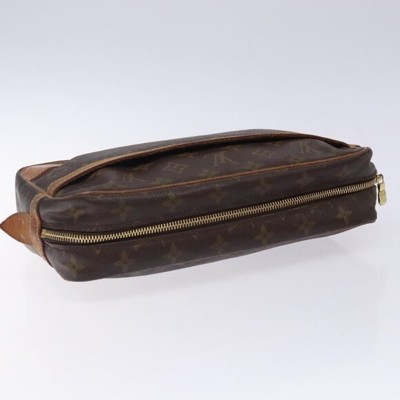 LOUIS VUITTON Monogram Compiegne 28 Clutch Bag M51845 LV Auth 132051 - Picture 7 of 16